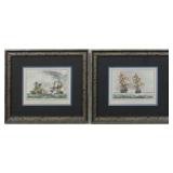 Set of 2 American Navel Scenes