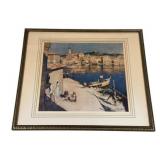 Port of Martinique Pencil Signed Print