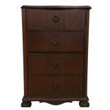 Vintage Lift Top Sewing Stand on Bunn Feet