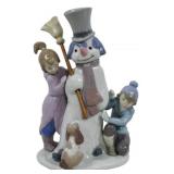 Lladro 5713 A Snow Man Figurine 9"