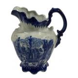 Blue & White Pitcher 13 x 10