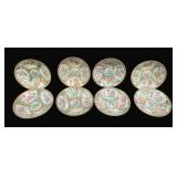 8 Rose Medallion China Bowls - 5.5" Round