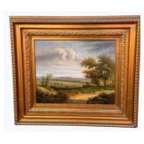 Framed Canvas Artwork w/ COA 33 x 37