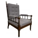Jenny Lind Carved Victorian Arm Chair