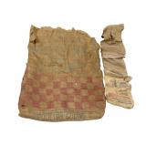 2 Burlap Sacks