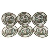 6 Coalport Indian Tree Plates - 8" Round