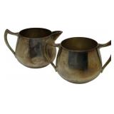 F.B. Rodgers Silverplate Creamer and Sugar