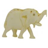 Carved Bone Elephant 2"
