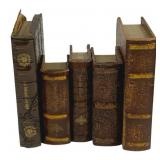 5 Assorted Faux Decorative Books
