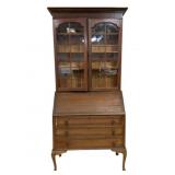 Queen Anne Bookcase Top Secretary