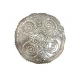 Pressed Glass Serving Platter - 23" Round