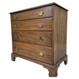 Henkel-Harris 4 Drawer Bracket Foot Chest