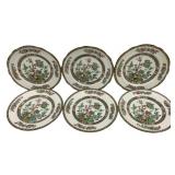 6 Coalport Indian Tree 10.5" Dinner Plates