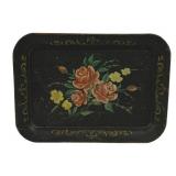 Antique Toleware Serving Tray - 18 x 13