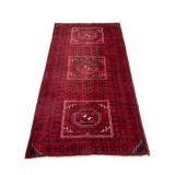 Handmade Afghan Kazakh Tribal Rug 94 x 50