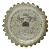 Indian Silver Swarmi Ware Repousse Dish