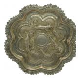 Indian Silver Swarmi Ware Repousse Dish