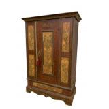 Vintage Paint Decorated Wardrobe