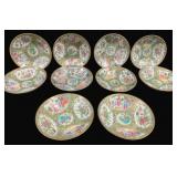 10 Rose Medallion China Bowls - 6" Round