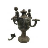 Bronze Sculptural Candle Holder - 23 x 33, as is