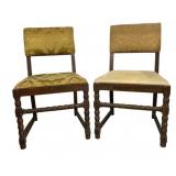 Pair of Antique Chairs - 34 x 17 x 20