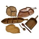 Assorted Mid Century Wooden Items