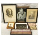Lot of Assorted Vintage Framed Photos