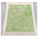 South Boston Quadrangle Map - 21 x 17