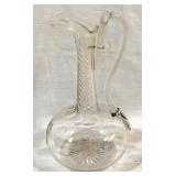 Glass Decanter, as is, - 10.5" Tall