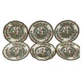 6 Coalport Indian Tree Plates - 7" Round