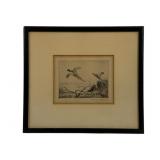 Pencil Signed Plate Etching 8 x 9.5