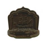 Bronze Mayflower Bookend - 6 x 4.5 x 2