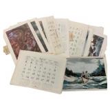 Lot of Assorted Vintage Travelers Calendars