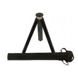 Vintage Tripod w/ Leather Case - 14" Tall