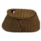 Antique Fishing Basket - 16 x 8 x 6
