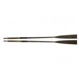 2 Vintage Wood Paddles - 90" Long