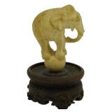 Miniature Elephant balancing on Ball Figure 2.5"
