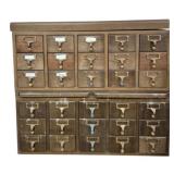 Vintage 30 Drawer Card Catalog Cabinet