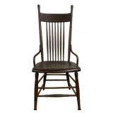 Antique Spindle Back Chair 44 x 19 x 18