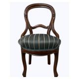 Victorian Walnut Balloon Back Chair