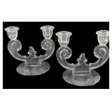 Pair Fostoria Lafayette Candleholders