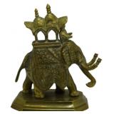 Brass Elephant Figure 4x3x1.5