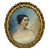 Antique Pastel Portrait of a Lady