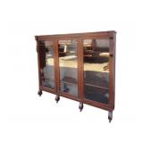 Empire Mahogany Triple Door Bookcase