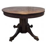 Original Finish Round Oak Dining Table
