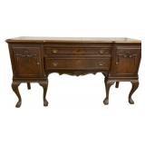 Chippendale Carved Mahogany Buffet, as is