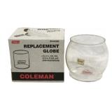 2 Coleman Glass Globes