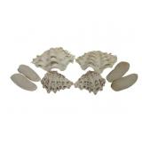 6 Clam Shells