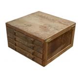 Wood Tool Chest - 25 x 25 x 14.5