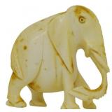 Carved Bone Elephant 2.5"